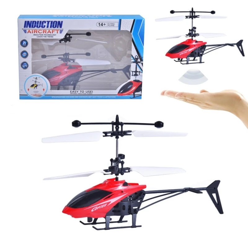 Mini Drone UFO Hand Operated RC Quadrocopter Dron Infrared Induction Aircraft Flying Ball Toys For Kids