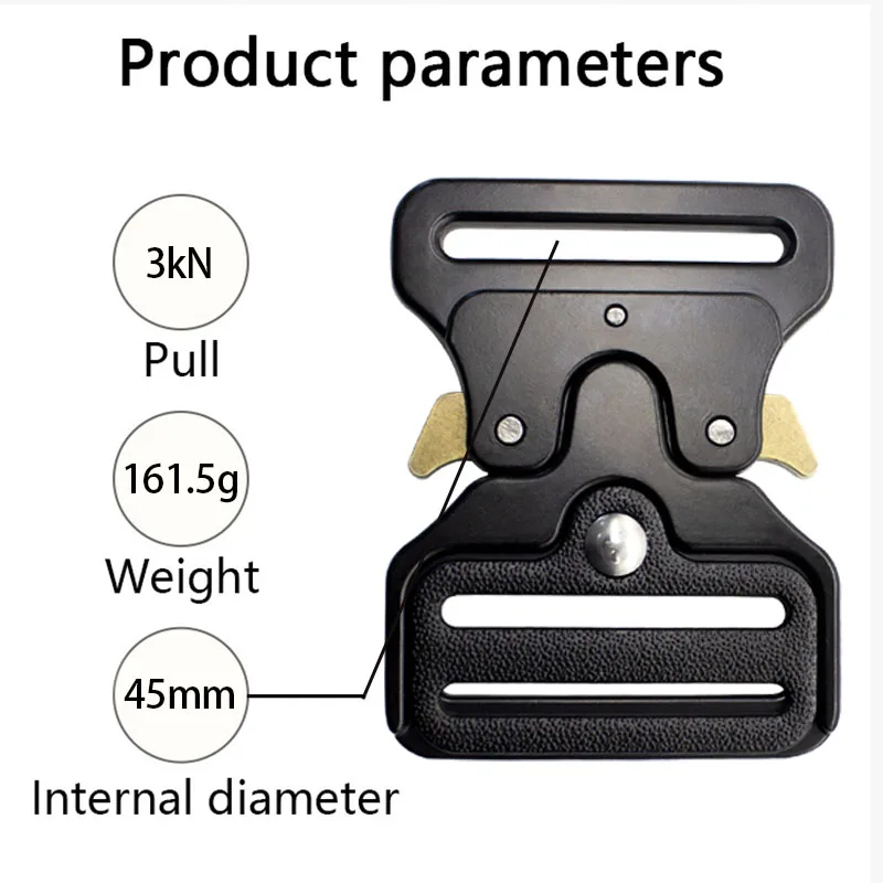 Jensan Custom Good Quality 38mm Tactical Buckle Adjustable Quick Side Release Buckle For Full Body Harness