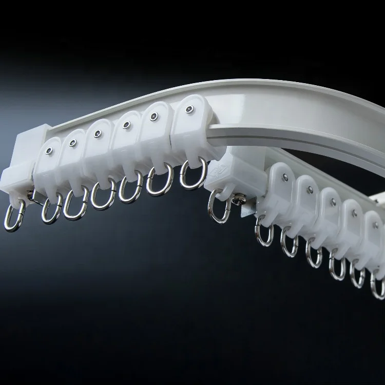 Classic Bend Heavy Duty Ceiling Aluminium Alloy European Curtain Track