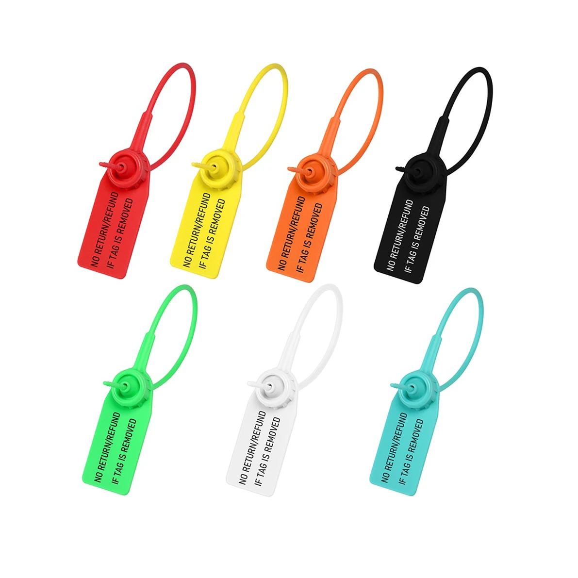 Classic Design Logo Customized Printing Logo Tag Disposable Plastic Garment Security Seals Tags Zip Tie Custom Tags