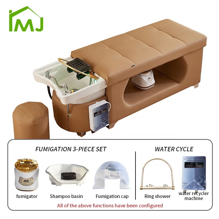 Custom beauty salon hair washing bed thai massage head spa shampoo bed