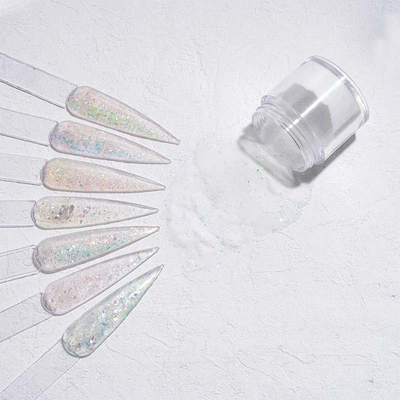 HNDO 2024 bright Hot selling High quality acrylic DIPPING powder  3 in 1 pigment beauty glitter powder prolong nails decoration