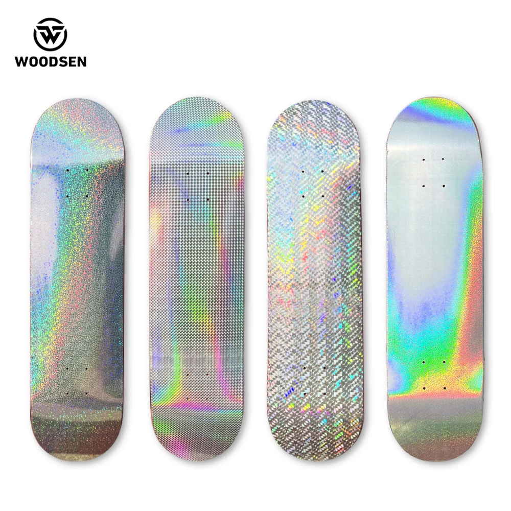 Wholesale Custom Blank Skate Board deck Foil Film Skateboard Decks