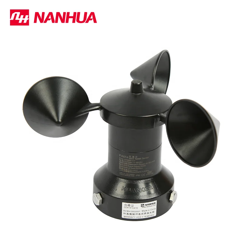 High accuracy mechanical anemometer wind speed sensor for solar tracker /cranes/ wind power/ etc