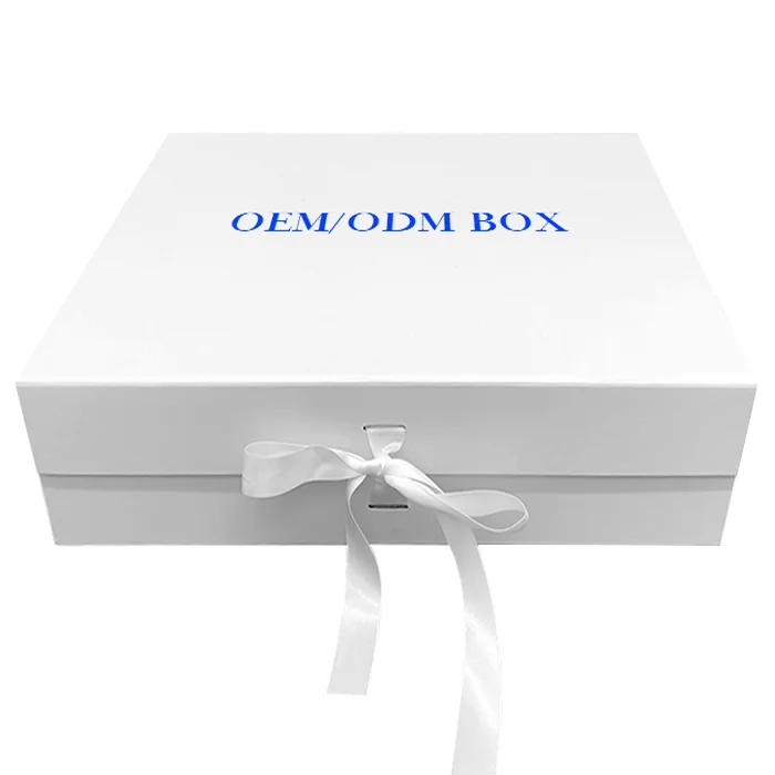 White Hard Gift Box with Magnetic Closure Lid Square Boxes for Truffles, Candy, Jewelry, Small Gifts with White Glossy