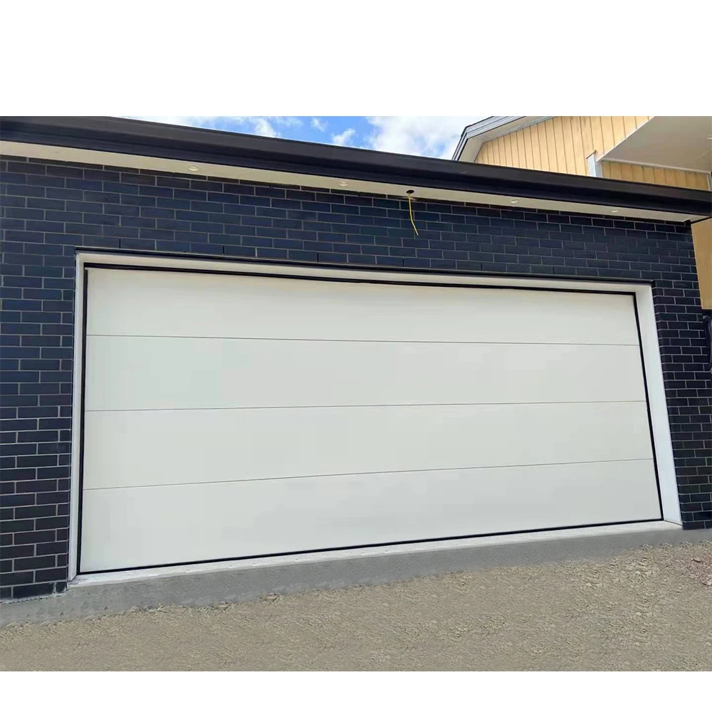 New Style Sectional Steel Automatic Garage Security Door Metal Garage With I Section