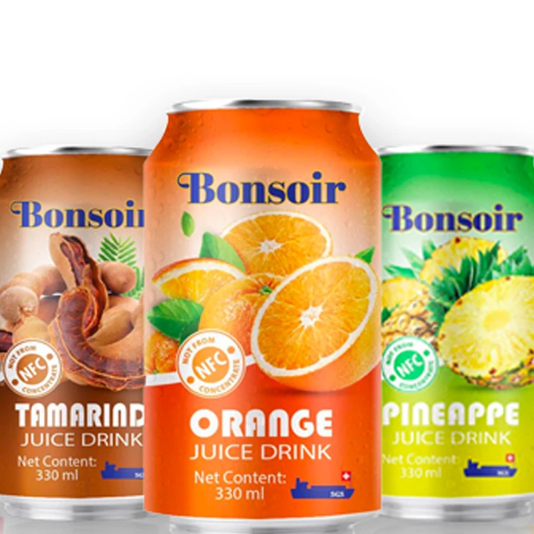 FRESH FACTORY DIRECTLY SALE TROPICAL ANANAS MANGO GUAVE TAMRING BONSOIR FRUIT JUICE BRAND PRODUCED IN VIETNAM