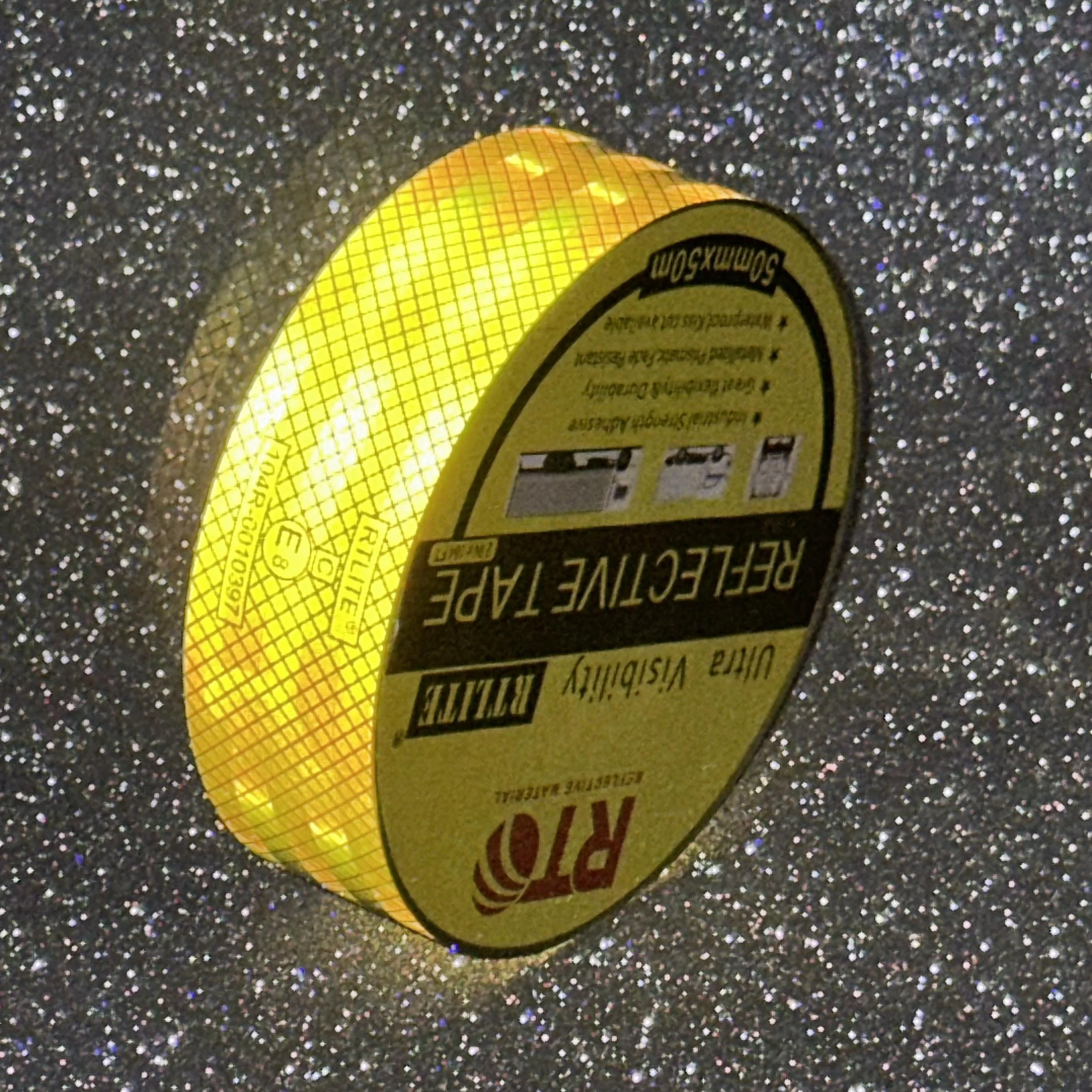 Diamond Grade Mirco Prismatic Car Accessories Reflect Warning Yellow Safety Reflector Sticker Roll Reflective Tape for Truck