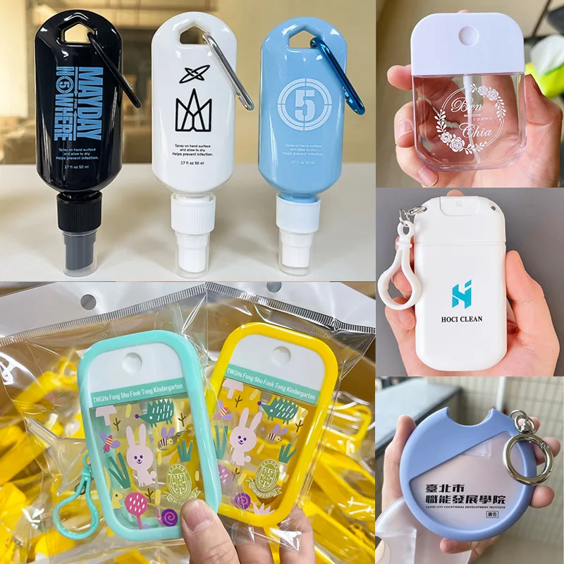Custom 20ml 38ml 45ml 50ml Anti bacterial Scented Hand Sanitizer Pocket Spray