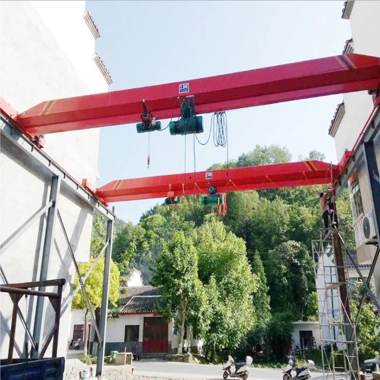 Monorail single girder electric hoist 5 ton 7.5 ton 10t 15 ton bridge over head crane with good price
