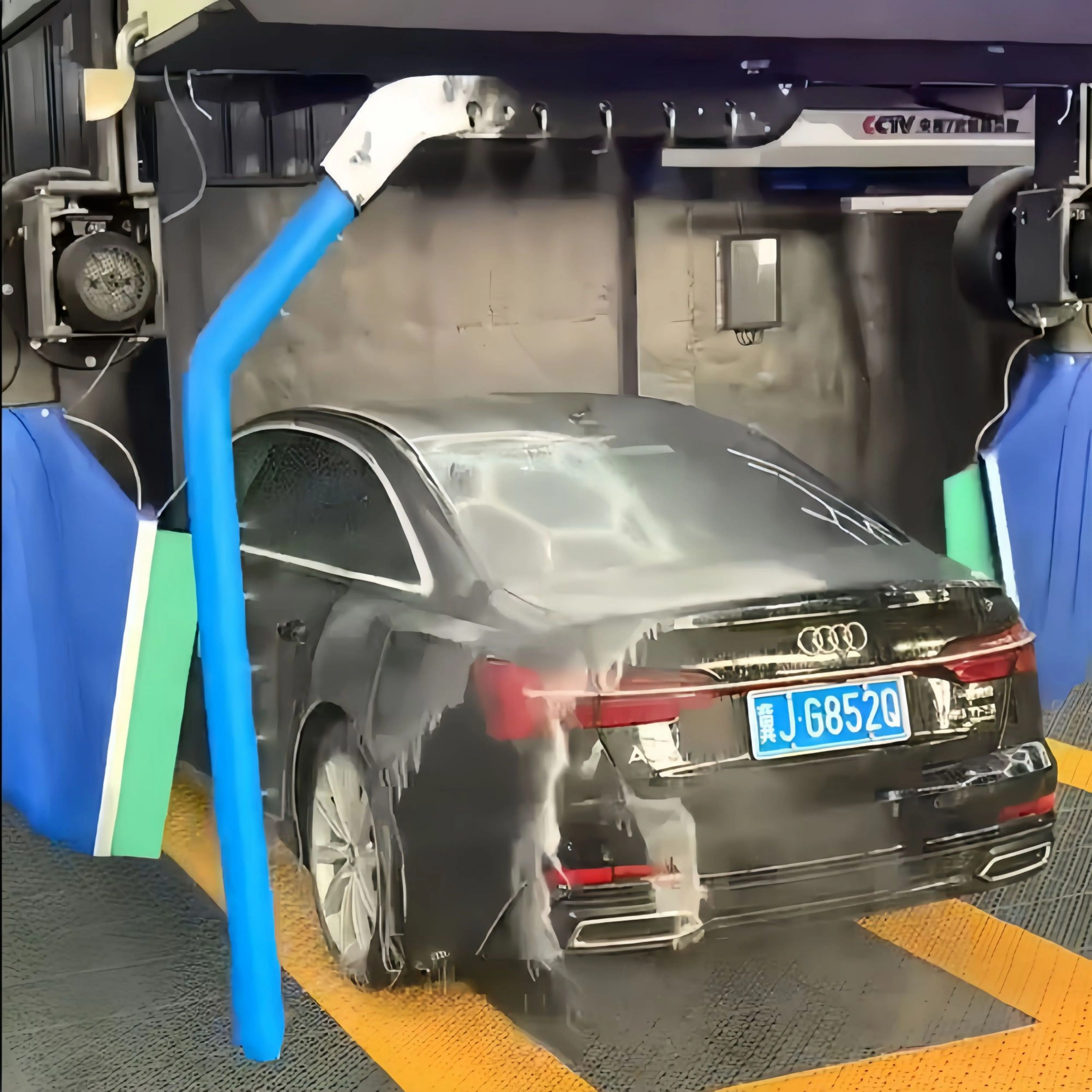 New model launched and hot selling 130bar German sensors coin operated  automatic with dryer Car wash machine for gas station