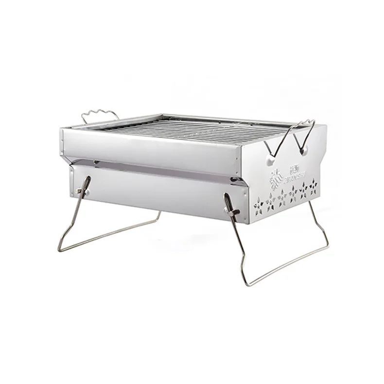 OEM Factory foldable portable bbq stainless steel roaster korean  rotisserie barbecue grill charcoal