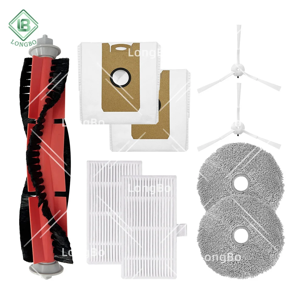 Fit For Lydsto W2 /Kyvol Cybovac S60 /AICLE INS-200 Robotic Vacuum Parts Mop Cloths Main Side Edge Brush Hepa Filter Dust Bag