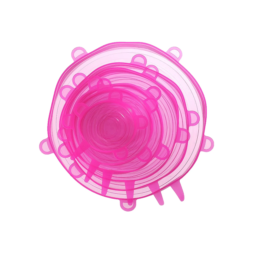 Hot Selling High QualitySuitable for bowls/plates/fruit plates available can be re-used Stretch Silicone Lids