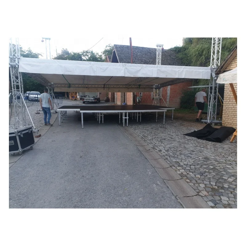 Show Stage Portable Truss Display  Folding Stage Support OEM Aluminum Stage Mobile Outdoor Platform