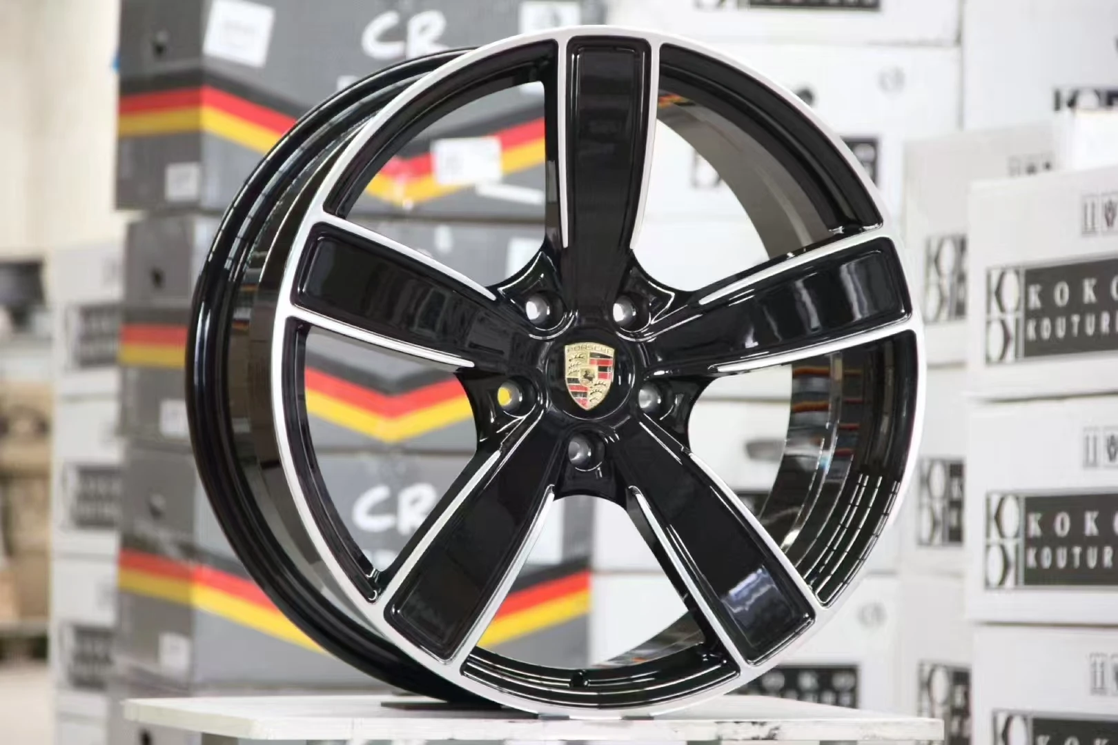 15 inch black and red alloy wheels 4x100 4x114.3 5x100 5x114.3 alloy wheels for passenger car