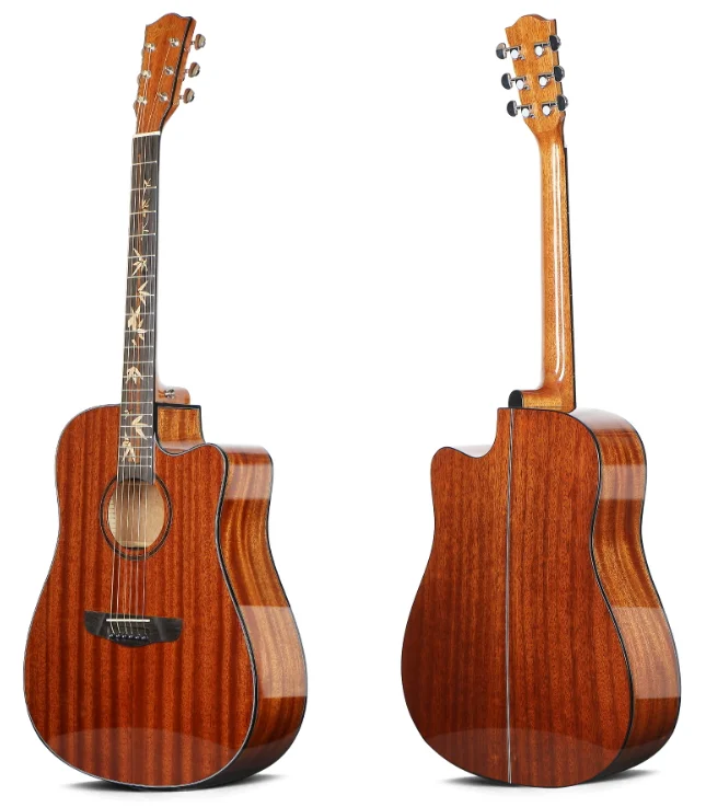 Deviser L-825b Popular D-shaped Cutaway Stylish High-quality 41 Inch Acoustic Guitar For Music Lovers Strings Instrument Oem