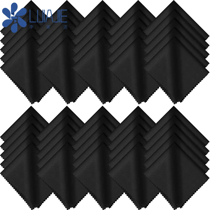 Niaona Optical Lens Cleaning Cloth 15 x 18 cm Microfiber Screen 100pcs Support Sunglasses Glasses Microfiber Rag Clean Glasses