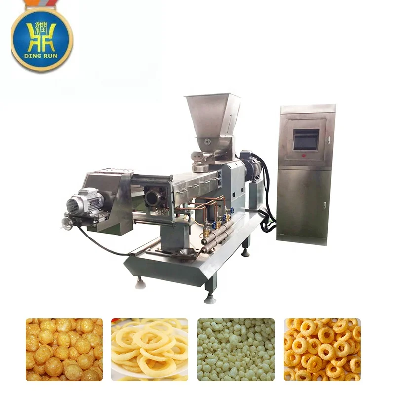 new condition corn grits making puffed snacks machine processing maize puff extruder snacks food machine