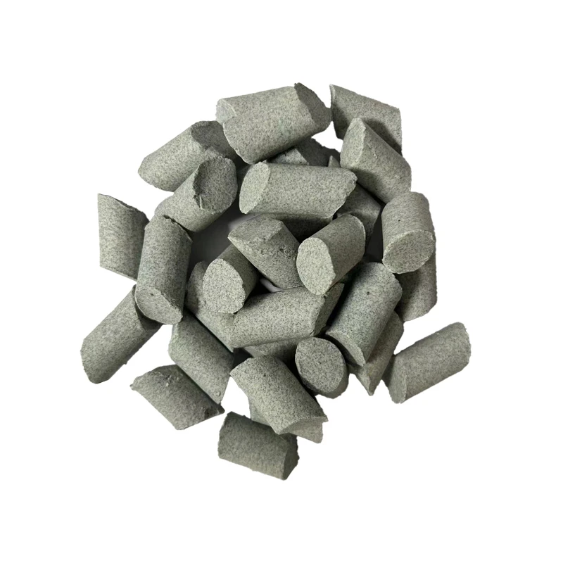 Brown corundum ball metal deburring rough polishing abrasive triangular oblique cylindrical abrasive