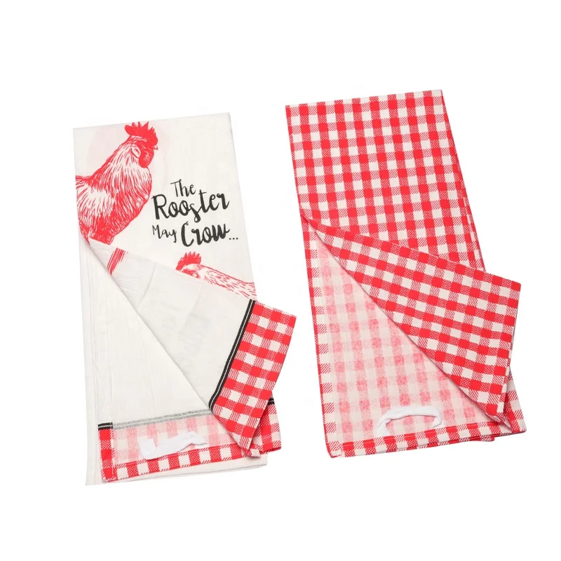 New Arrived Tea Towel Wholesale Kitchen Towels Home Textile Cotton Printed Pattern Tea Towel