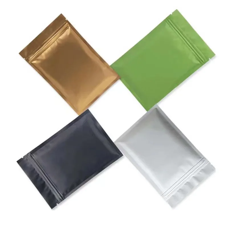 Color Printed Small Zip Bag  Metallized Plastic Smell Proof Mylar Bags Frosted Mini Ziplock Bags For Agriculture