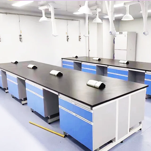 Manufacturer Modular laboratory bench furniture mobile medical chemical island lab work bench