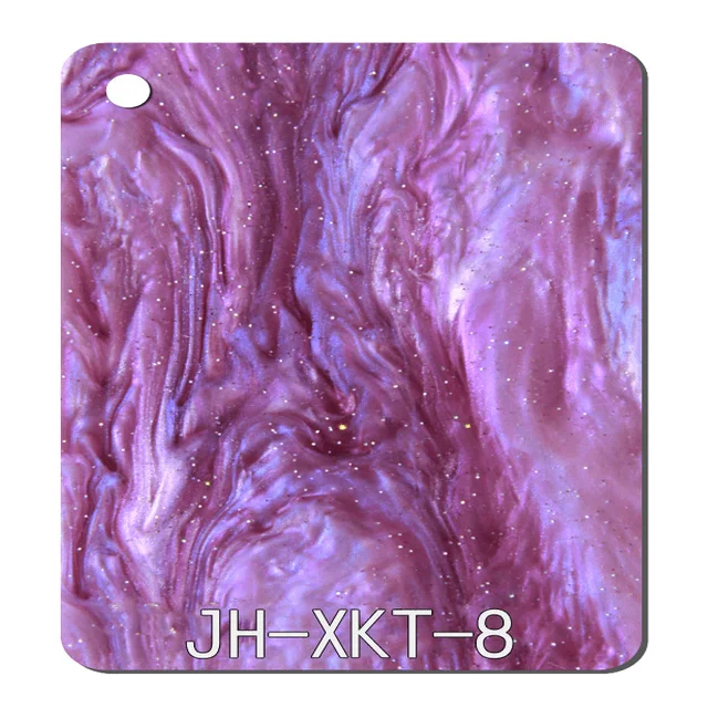 Sakura pink starry sky series plastic sheet Hot Selling Cast 3mm PMMA Sheet Colorful Acrylic Plastic Sheet