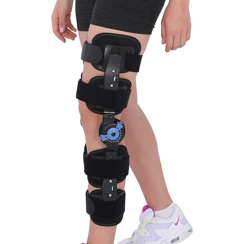 TJ-KM003 Adjustable Knee Support Brace Hinge Shin Guard Factory Wholesale for Joint Care and Padded Knee Protection