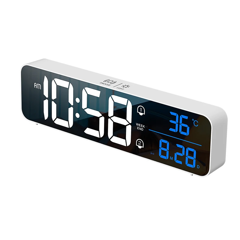 Popular Desk Table Digital Alarm Clock with Big LED Screen Display Clock