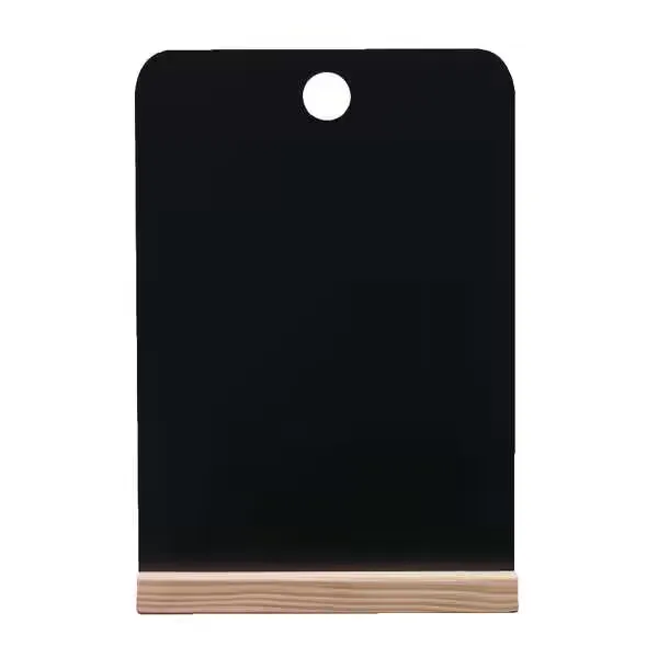 Factory Direct Price Freestanding Wooden table Talker Stand T Shape Menu Holder with Chalk Board for A1-A5 customized size