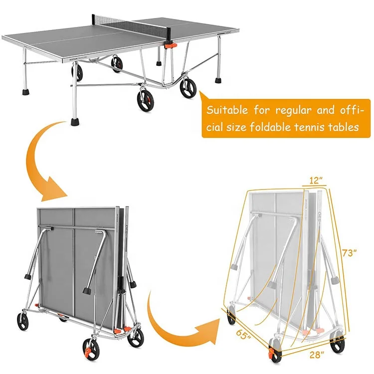 Universal Khaki Table Tennis Table Cover Sokingcover 600D Waterproof Oxford Cloth Pool Billiard Table Customized 1/2 Rod Box