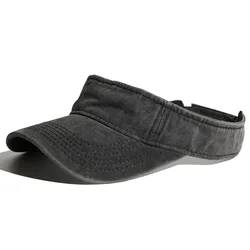 Мыть хлопок пустой головные уборы пустой в винтажном стиле высокого качества шляпа от солнца с эффектом потертости папа шляпа