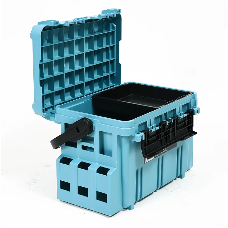 20L Multifunctional Fishing Lure box Suitcase Solid Color Lockable Fishing Gear Box