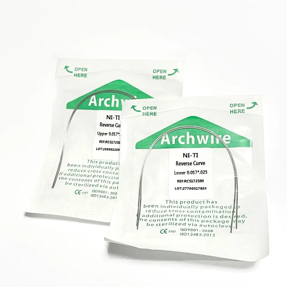 New product Orthodontic Dental Wires/ Super Elastic Ni ti /Rectangle/Round Upper Orthodontic Arch wires in 2023