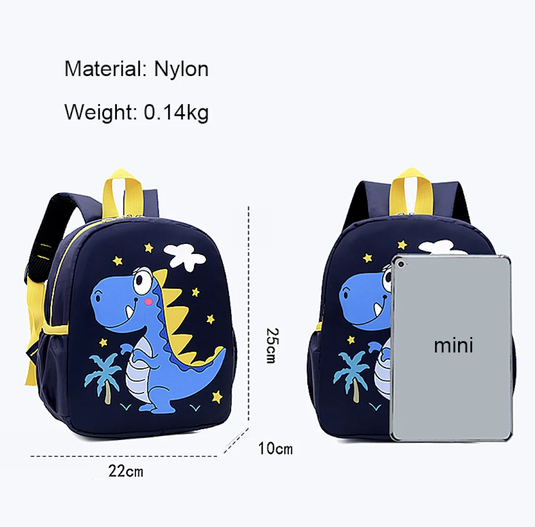 Cute Blue Dinosaur Backpack Zoo 3-6 years Old Backpacks for Kids Kindergarten Schoolbag Cartoon Toddler Bags Wholesale