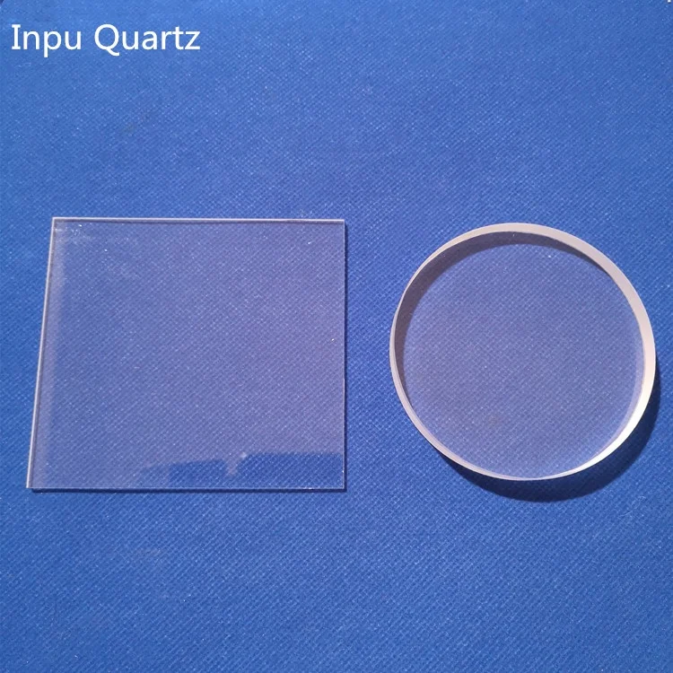 Прозрачные круглые плавленые кварцевые пластины, стеклянный кварцевый лист