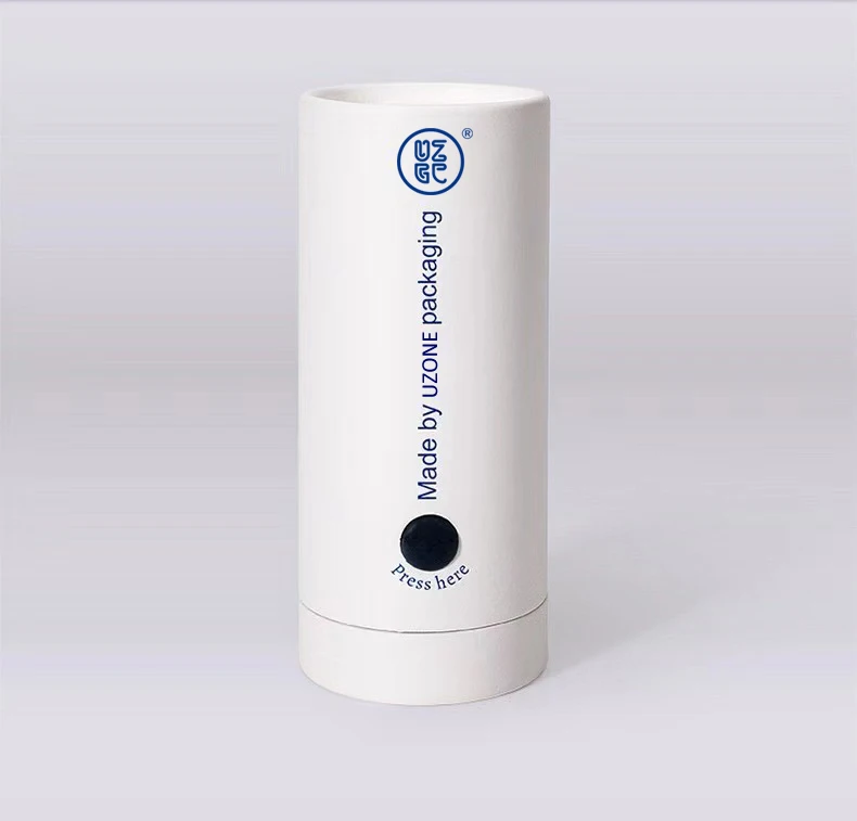 NeW Custom Printing Child Resistant Biodegradable Cardboard Paper Tube , Child Proof Cosmetic Kraft Cylinder Paper Tube