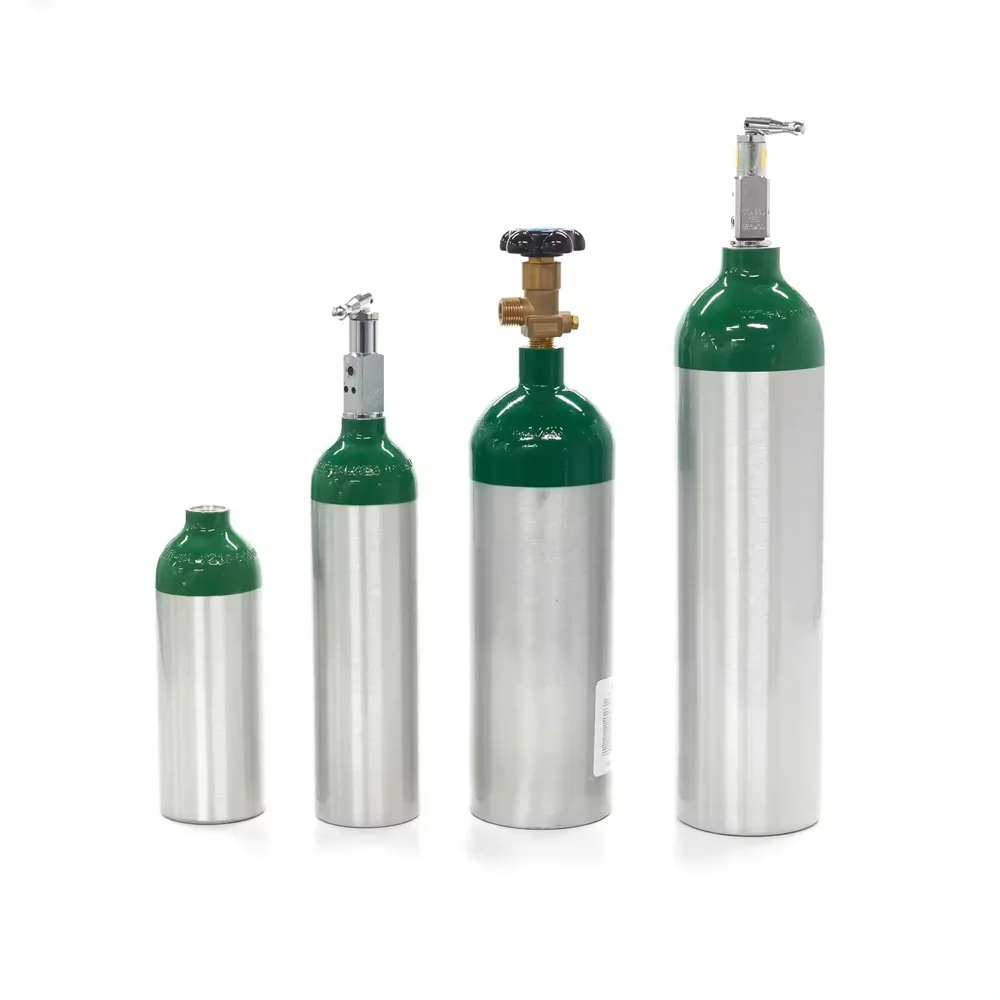 High Quality 5L 8L 10L 150bar Refillable Aluminum Oxygen Tank Cylinder with valve