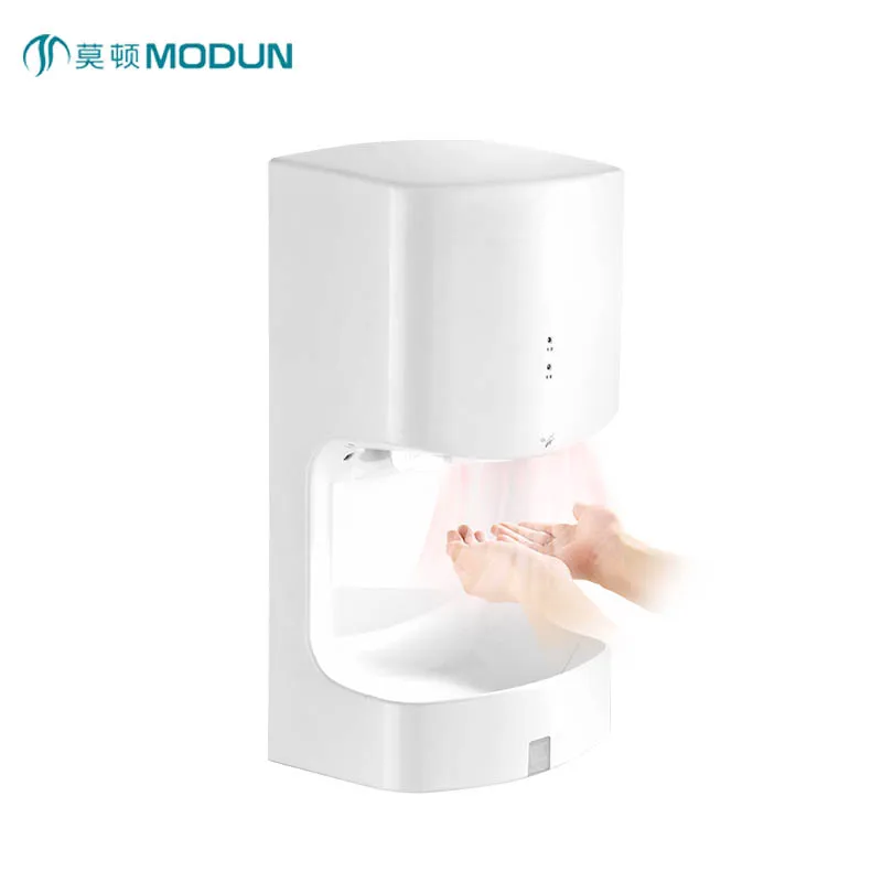 Electric Commercial  Wall-mount Hand Dryer ABS Plastics White Automatic Hand Dryer for Household