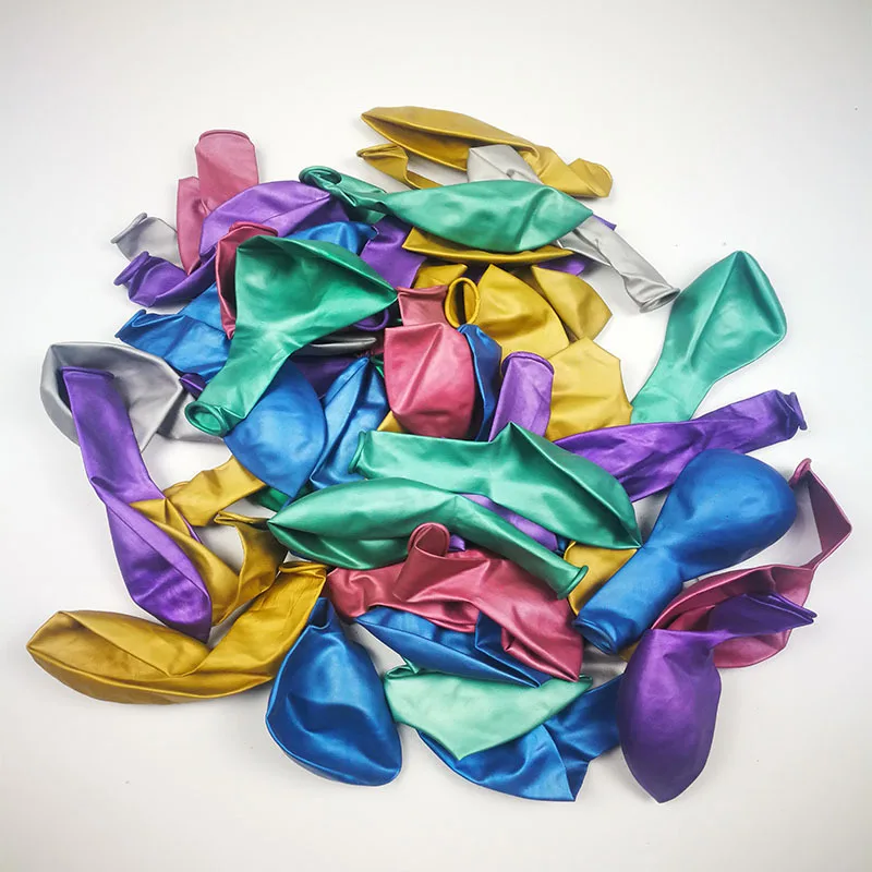 12 inch Metal Pearl Latex Balloons Thick Chrome Metallic Globos Birthday Decoration Chrome Party Latex Metallic Balloon