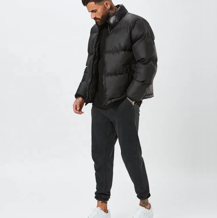 cheap Jacket customize logo new design  100% nylon soft warm coat 2021 New  Men Plus size puffer Jackets
