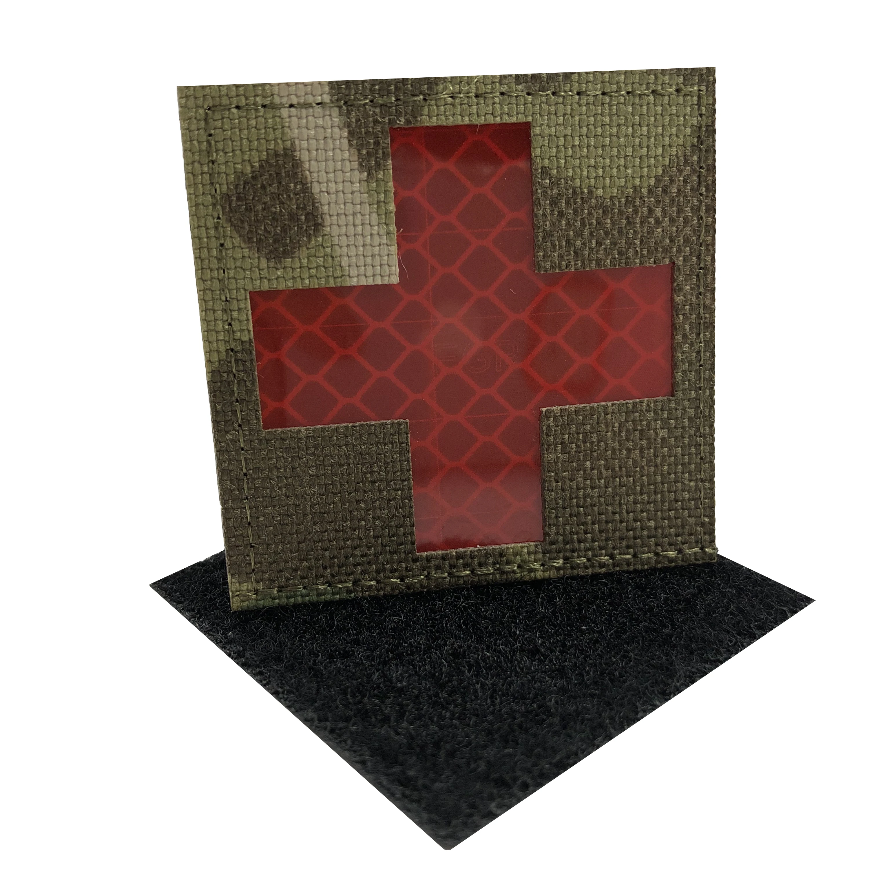 IR Multicam Laser Cut Varsity Jacket Patches Infrared MED Medical EMS 3.5x2 Tactical Hook&Loop Patch