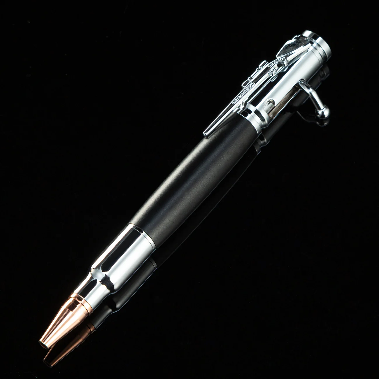 MP-109 Custom logo Gun bolt pen spot wholesale creative metal  pen press machine gun pen printable logo multi-funct