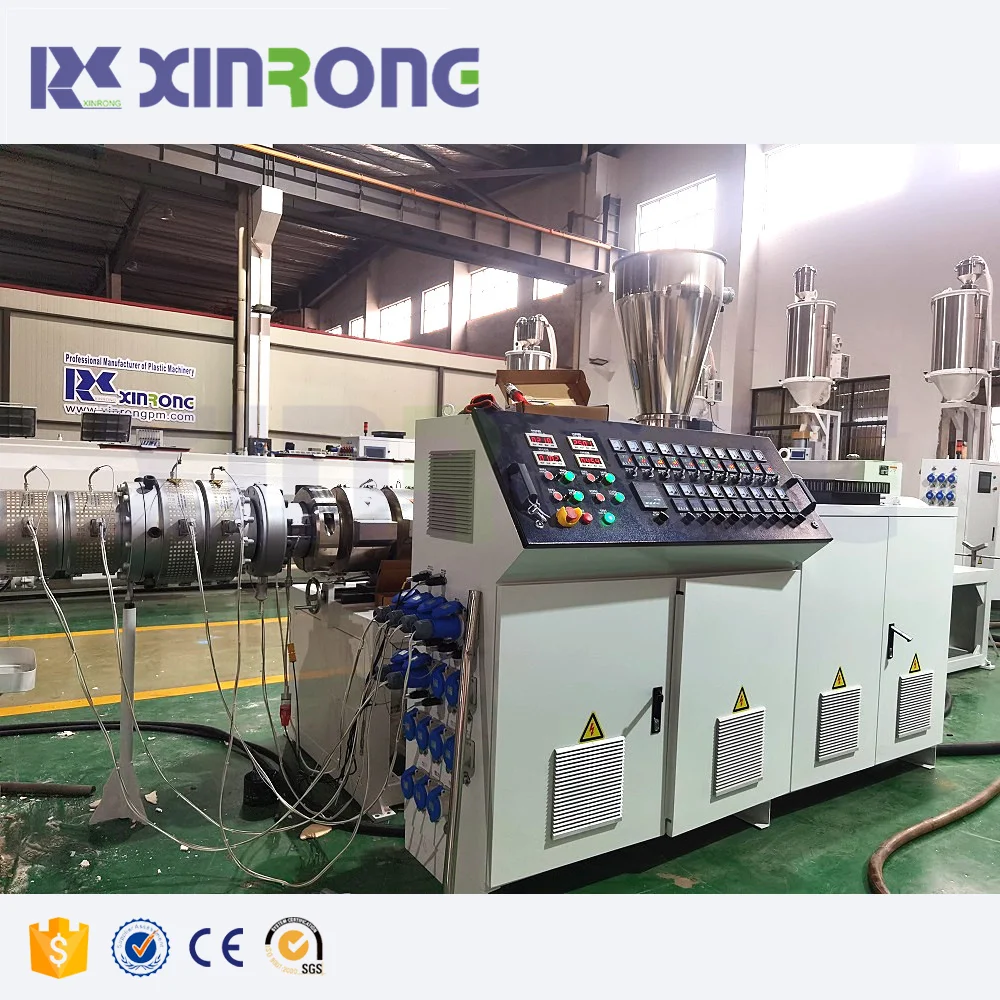 Xinrongplas Automatic Cable Laying Equipment Plastic PVC Pipe extrusion Making Machine Extruder Line