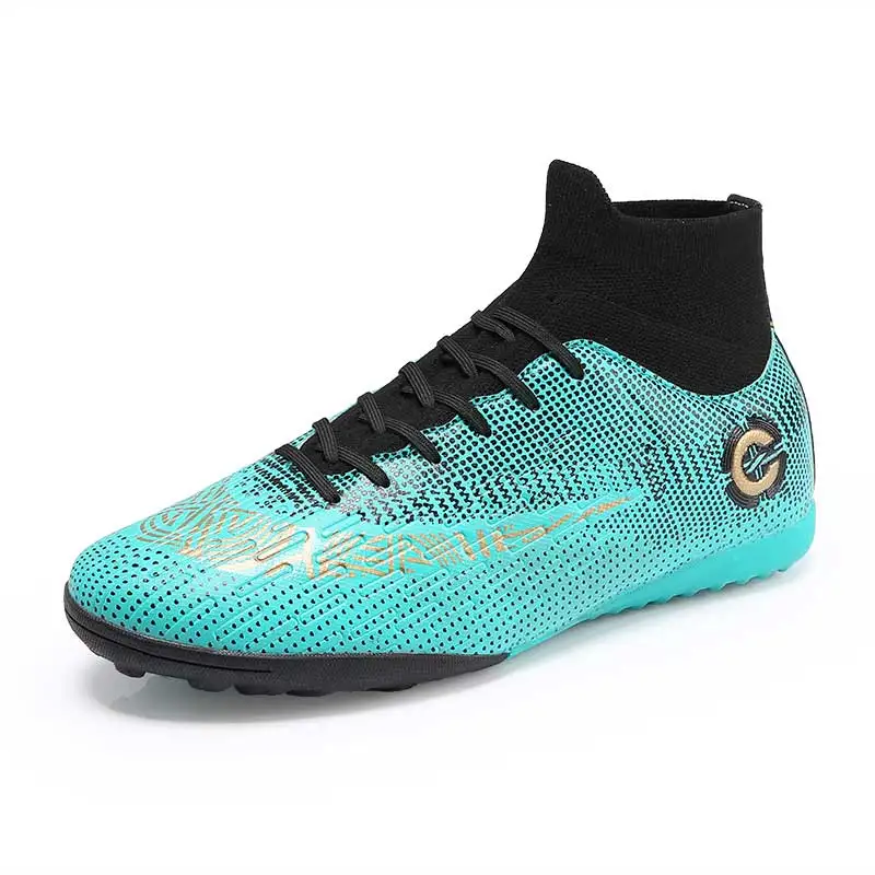 
Sneakers Soccer Shoes Football Boots Adult Training Cleats Trainers High Top Professional football shoes for kids children men 
