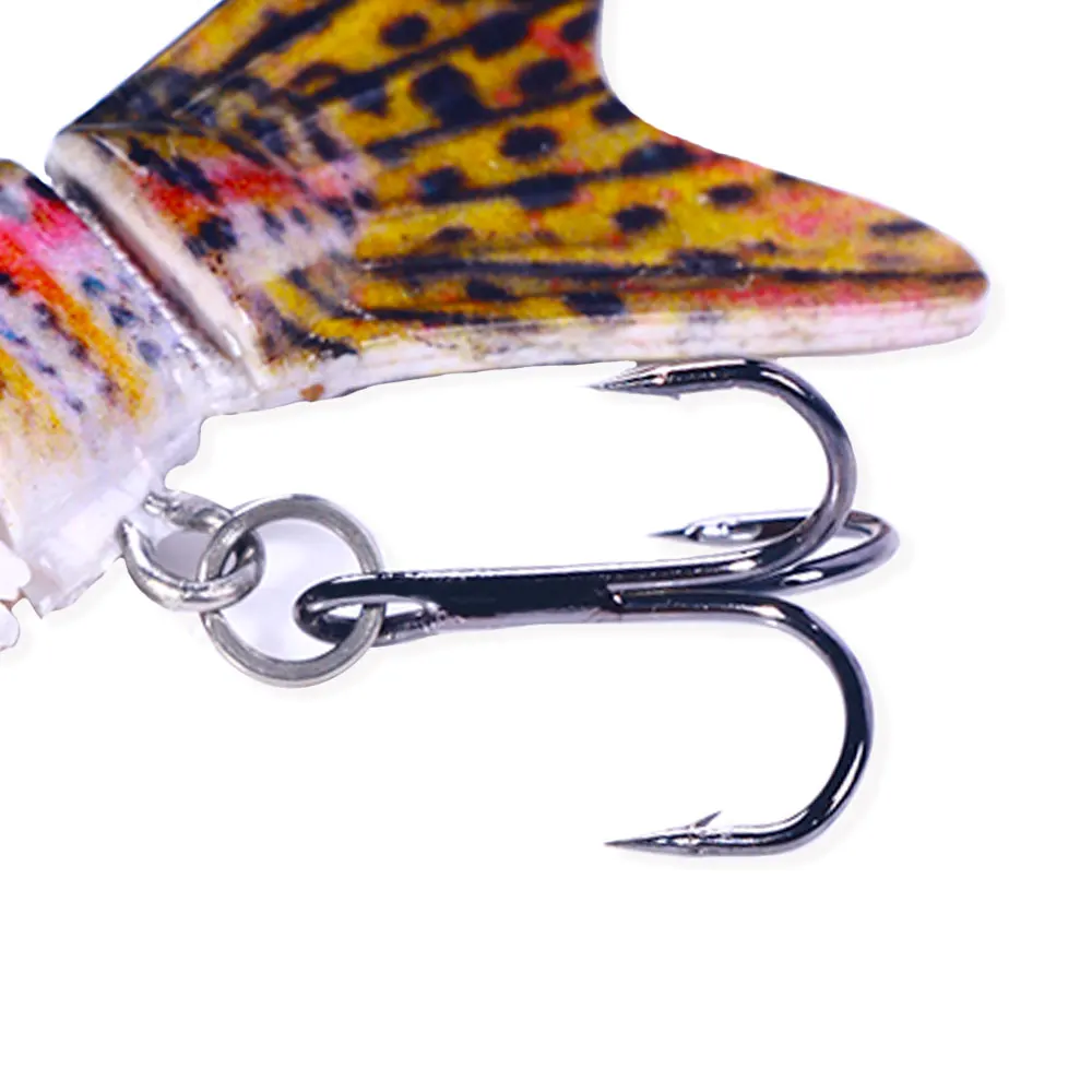 wholesale fishing supplier bass trout fishing lure metal jointed swimbait 6 segments fishing lure for freshwatet
