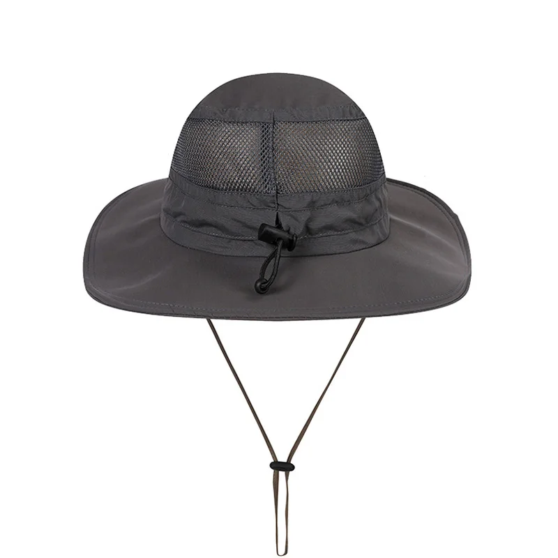 Sun Protection Outdoor Hiking Fishing Gardening Bucket Hats Summer Wide Brim Bucket Hats
