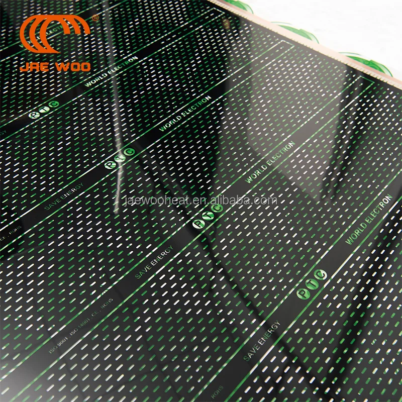 220W/M2 Far Infrared Radiant Electric Floor Carbon Heating Mat 110V/220V/230V Graphene Material for Hotel Use