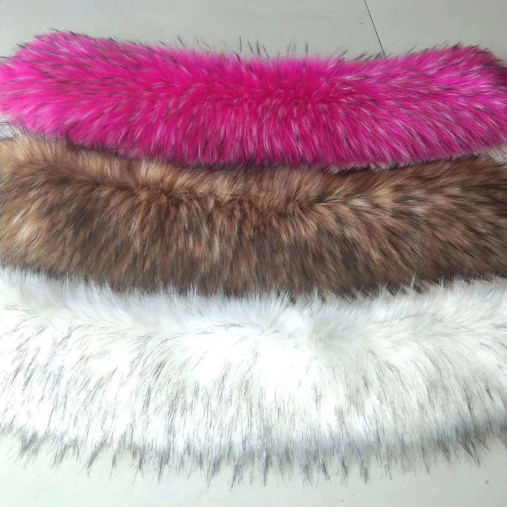 Manufacturers direct selling high quality artificial raccoon fur collar high imitation clothing fur collar imitation fox hair st